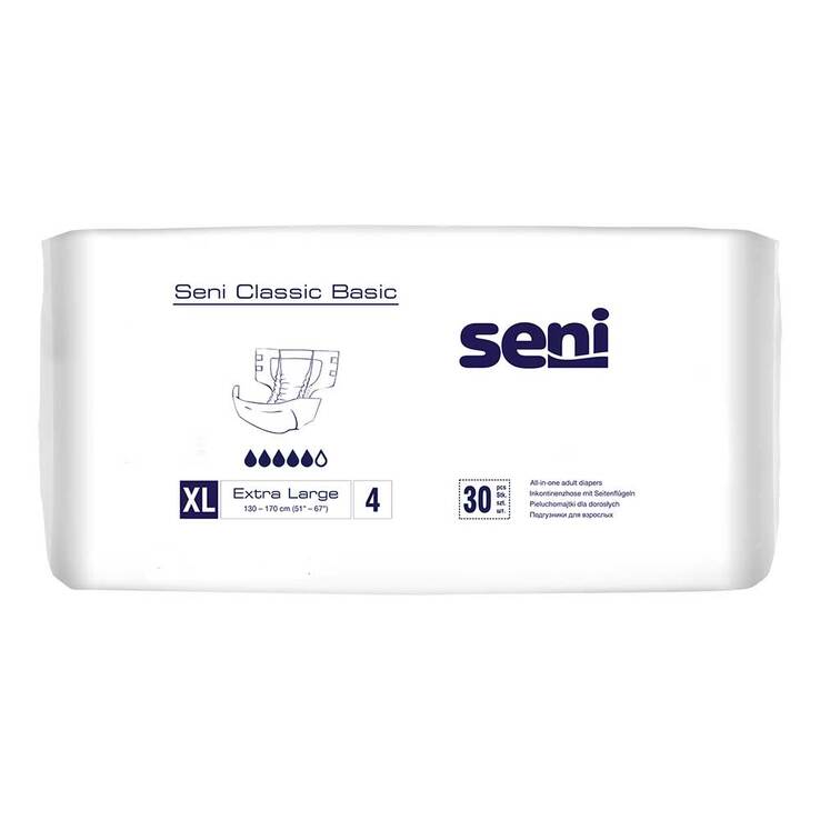 Seni Classic Basic Inkontinenzhose Größe XL, 30 St