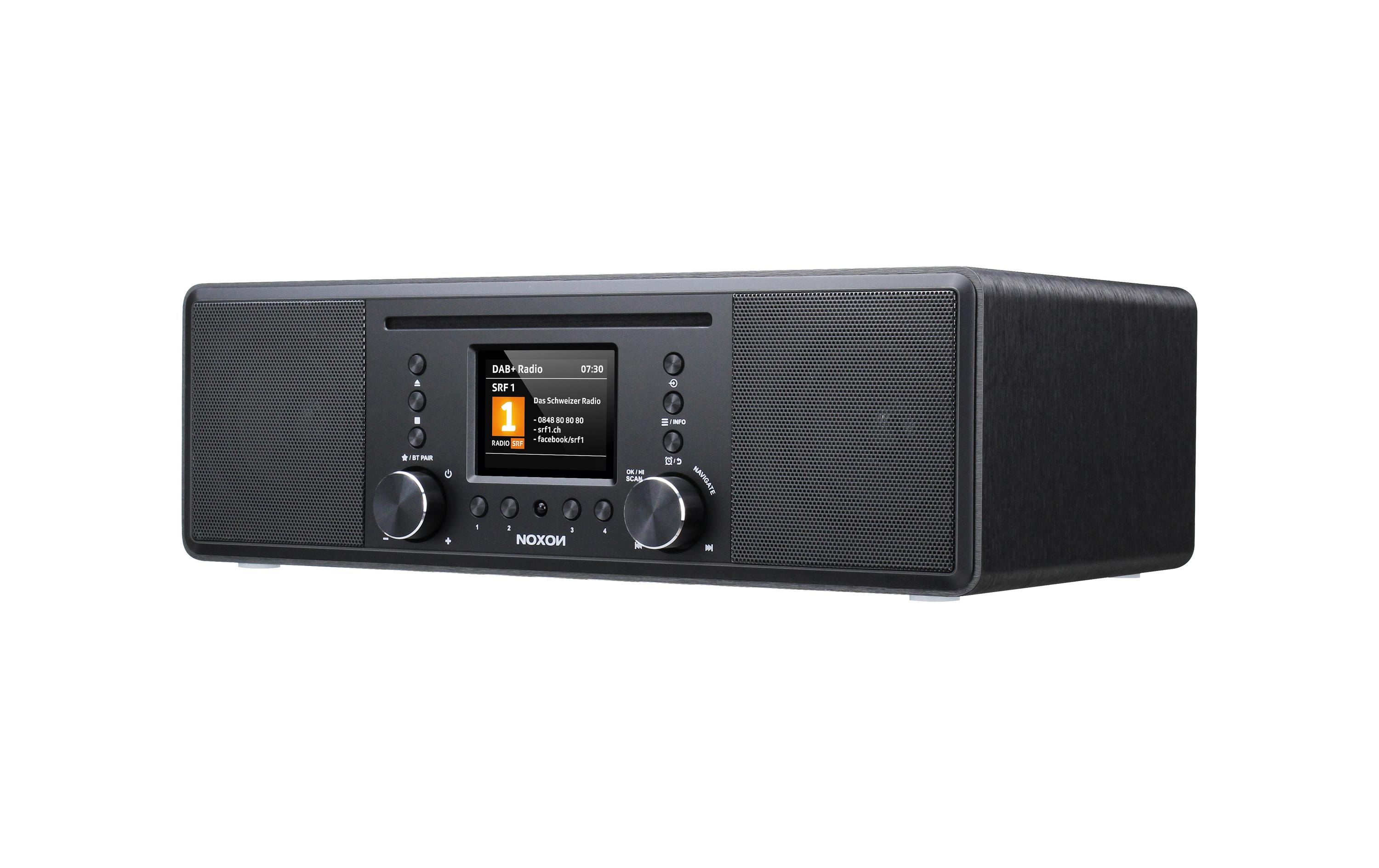 DAB+ Radio Furka Schwarz<br>DAB+/FM/Bluetooth/CD-Spieler
