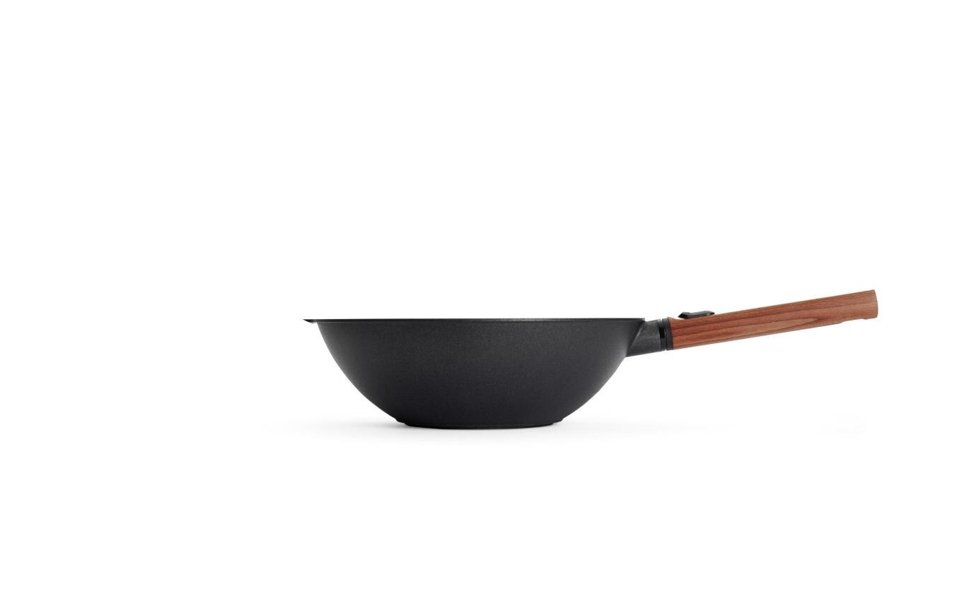 Wok Eco Logic QXR 30 cm, mit abnehmbarem Griff<br>Guss-Wok