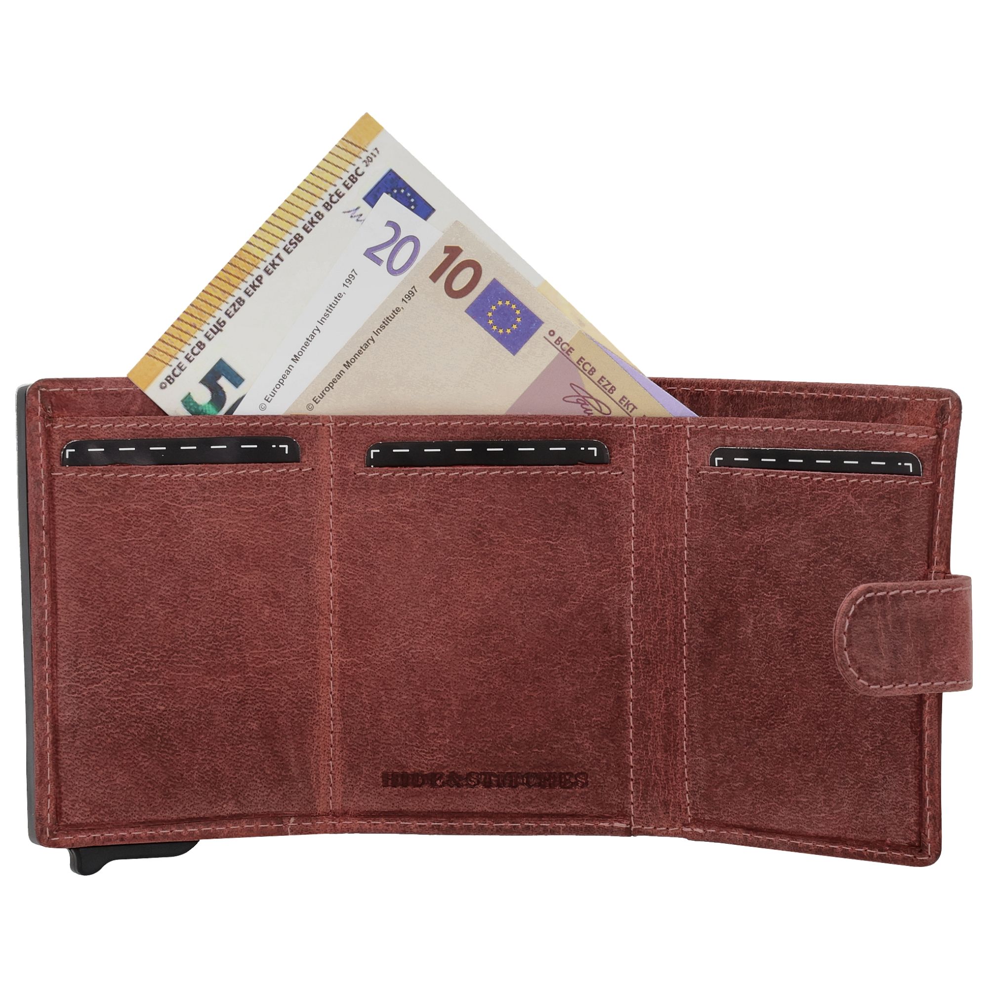 Hide & Stitches Idaho Assorti Safety Wallet Bordeaux