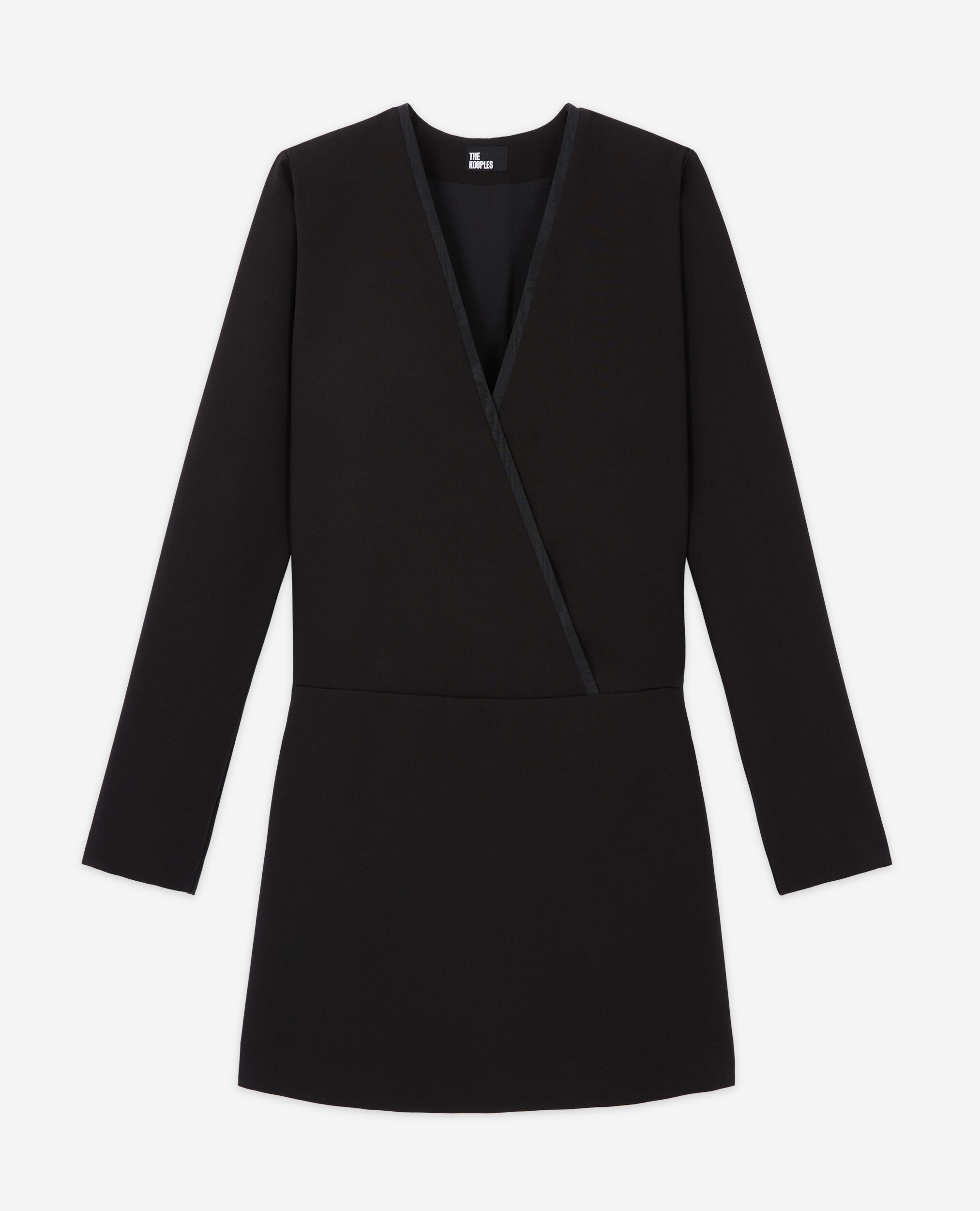 Robe courte croisée noire