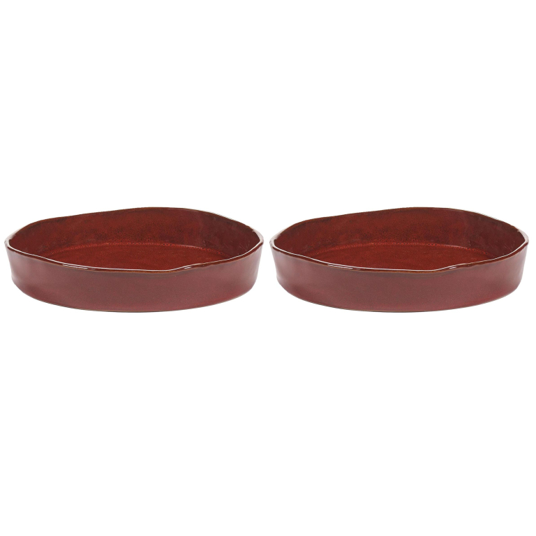 Serax La Mère by Marie Michielssen diep bord Ø23 set van 2 Venetian Red