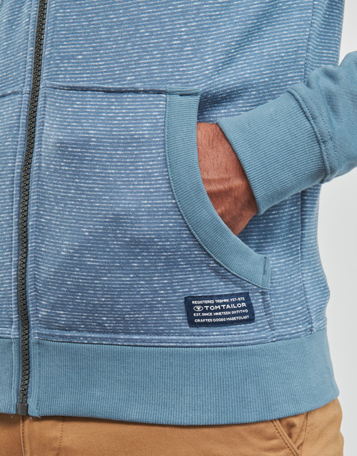 Tom Tailor - COLORBLOCK ZIPPER - Bleu