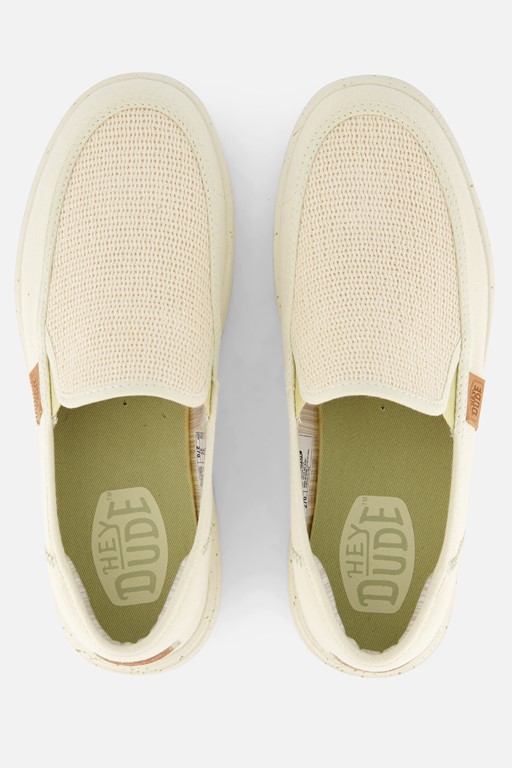 HEYDUDE Sunapee Instappers beige Katoen