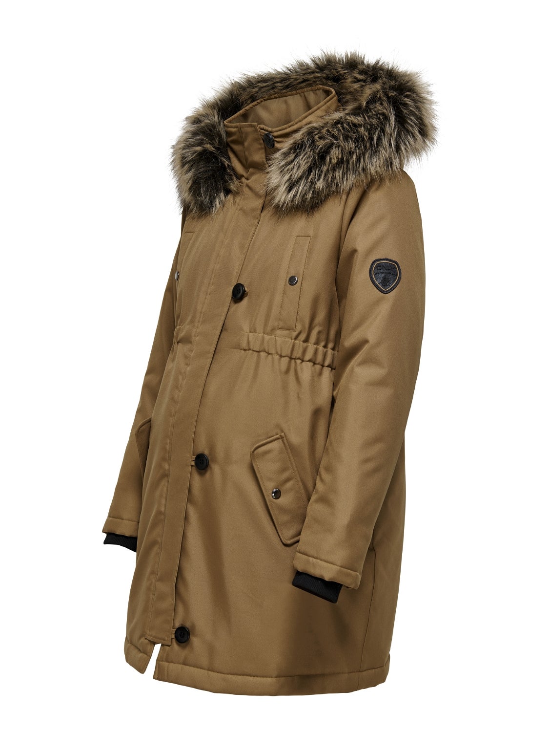 OLMIRIS Langer Parka Toasted Coconut