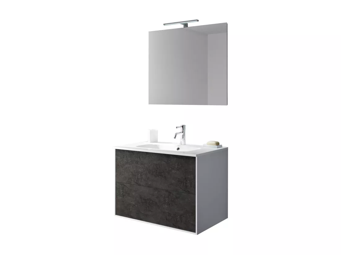 Ensemble de salle de bain 4 pièces IGEA oxyde
