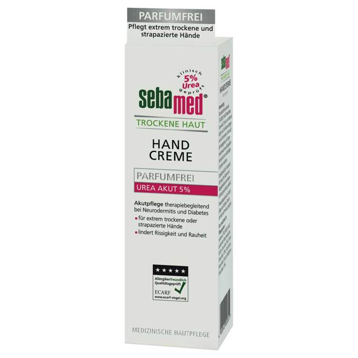 Sebamed Trockene Haut Parfumfrei Handcreme Urea 5%, 75 ml