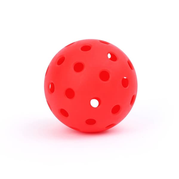 INF Pickleballballer - sett med 6 stk., 40-hulls pickleballer 74 mm