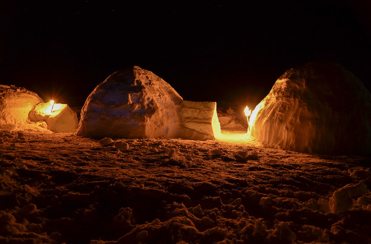 Iglu bauen Spital am Pyhrn