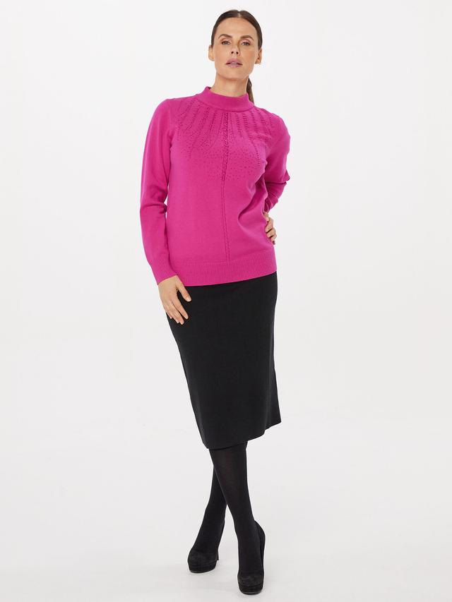 Pullover mit Stehkragen