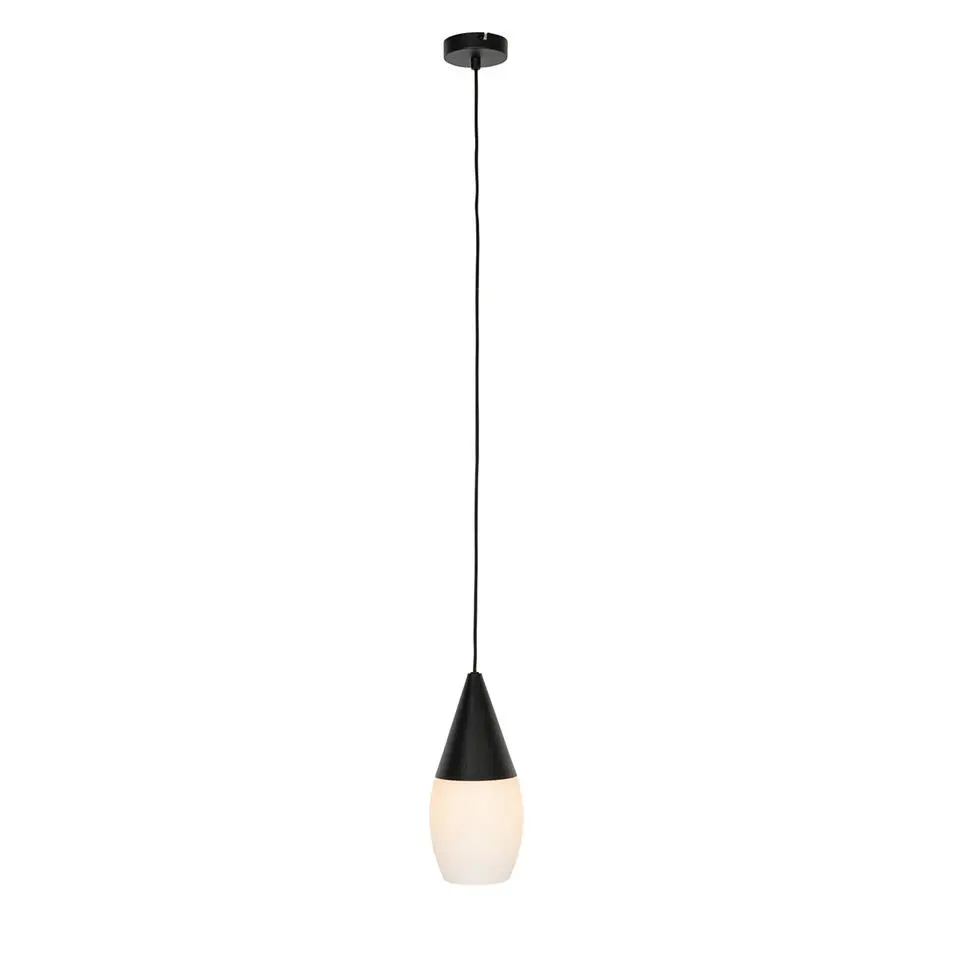 Qazqa hanglampen drop wit e27