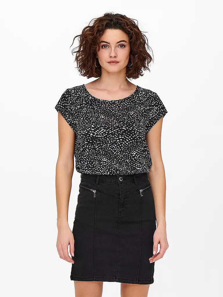 ONLY T-Shirt  ONLVIC  schwarz