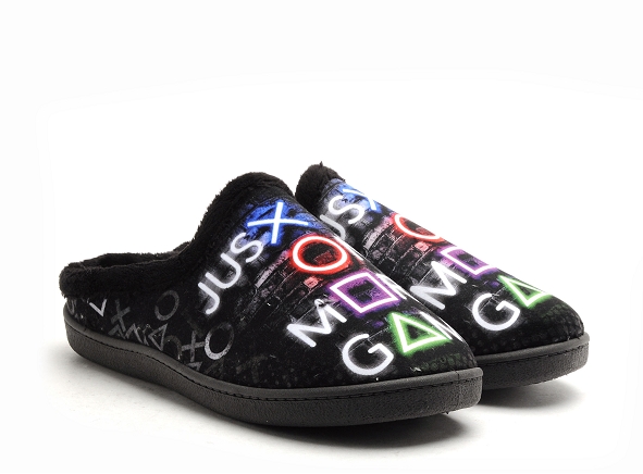 Plumaflex roal chaussons homme r12229 noir