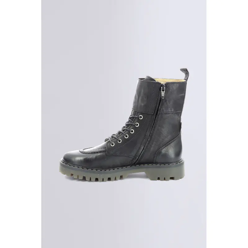 DECKRANGER NOIR BOTTINES Cuir Femme