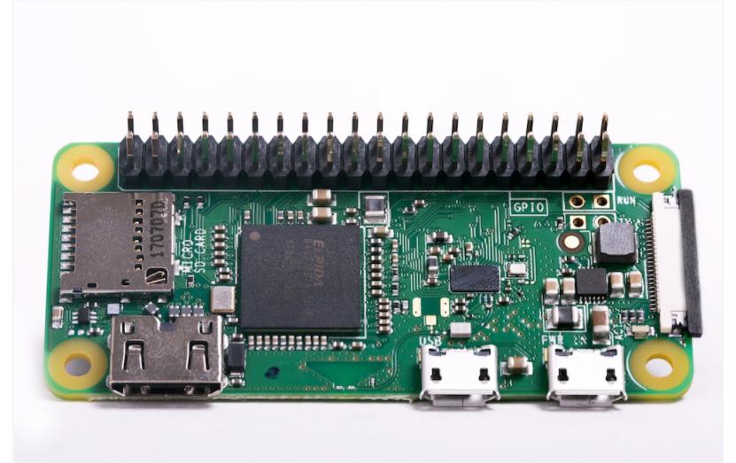 Entwicklerboard Raspberry Pi Zero W 512 MB mit GPIO HeaderSingle Board Computer