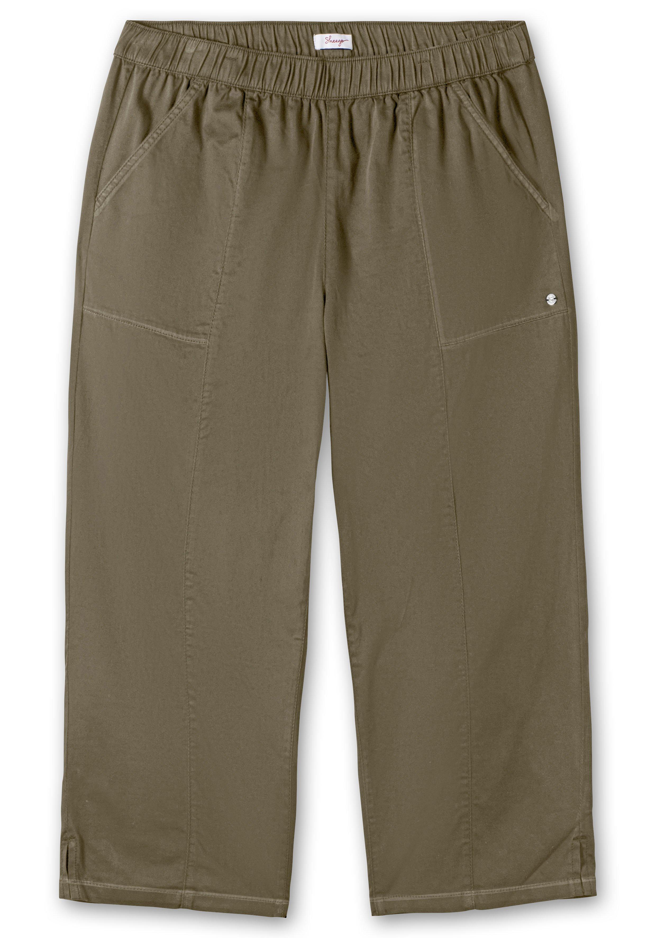 Weite 7/8-Hose mit Gummizugbund