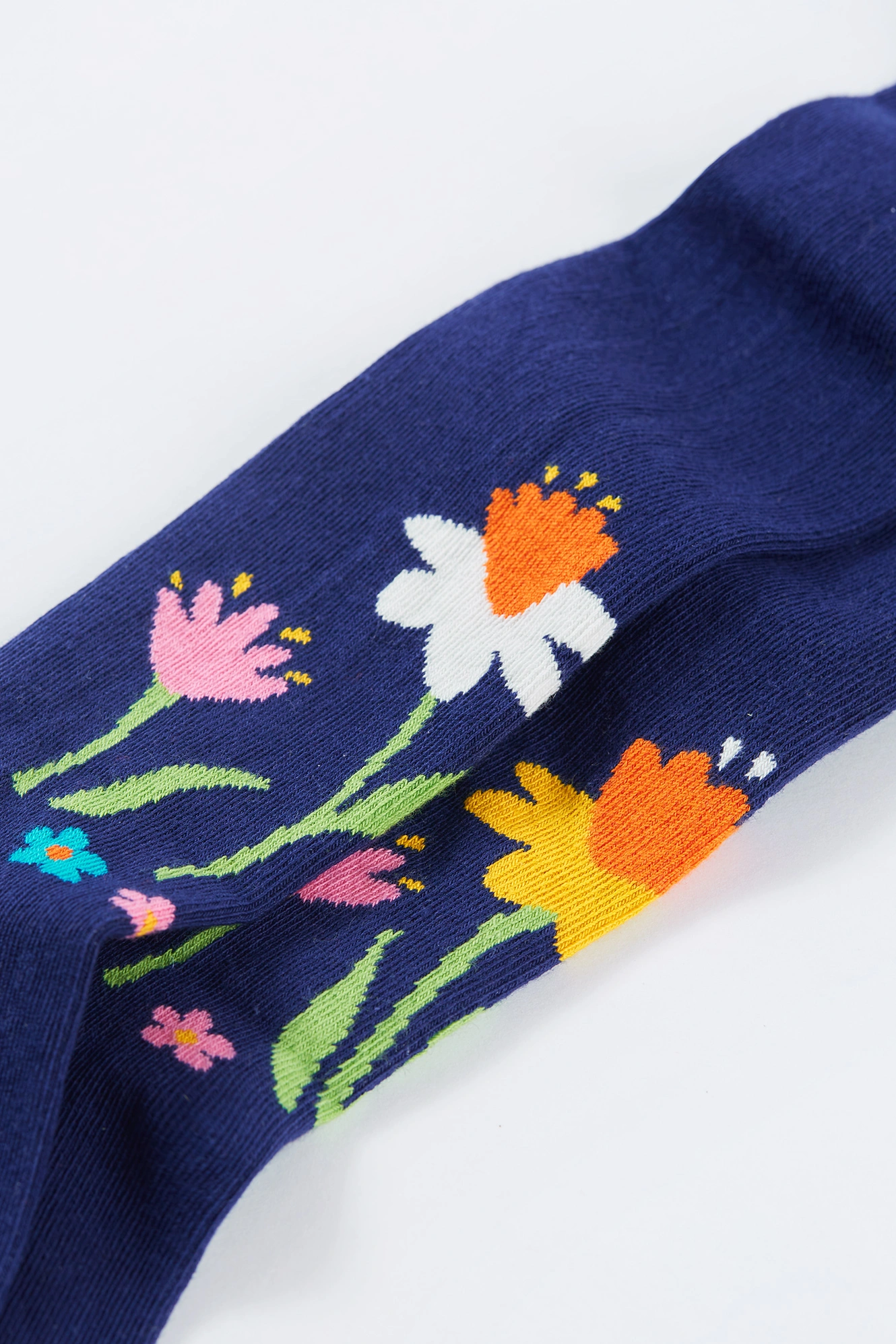 Strumpfhose FLOWERS in navy