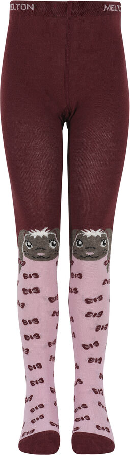 Melton Rabbit tights Bordeaux