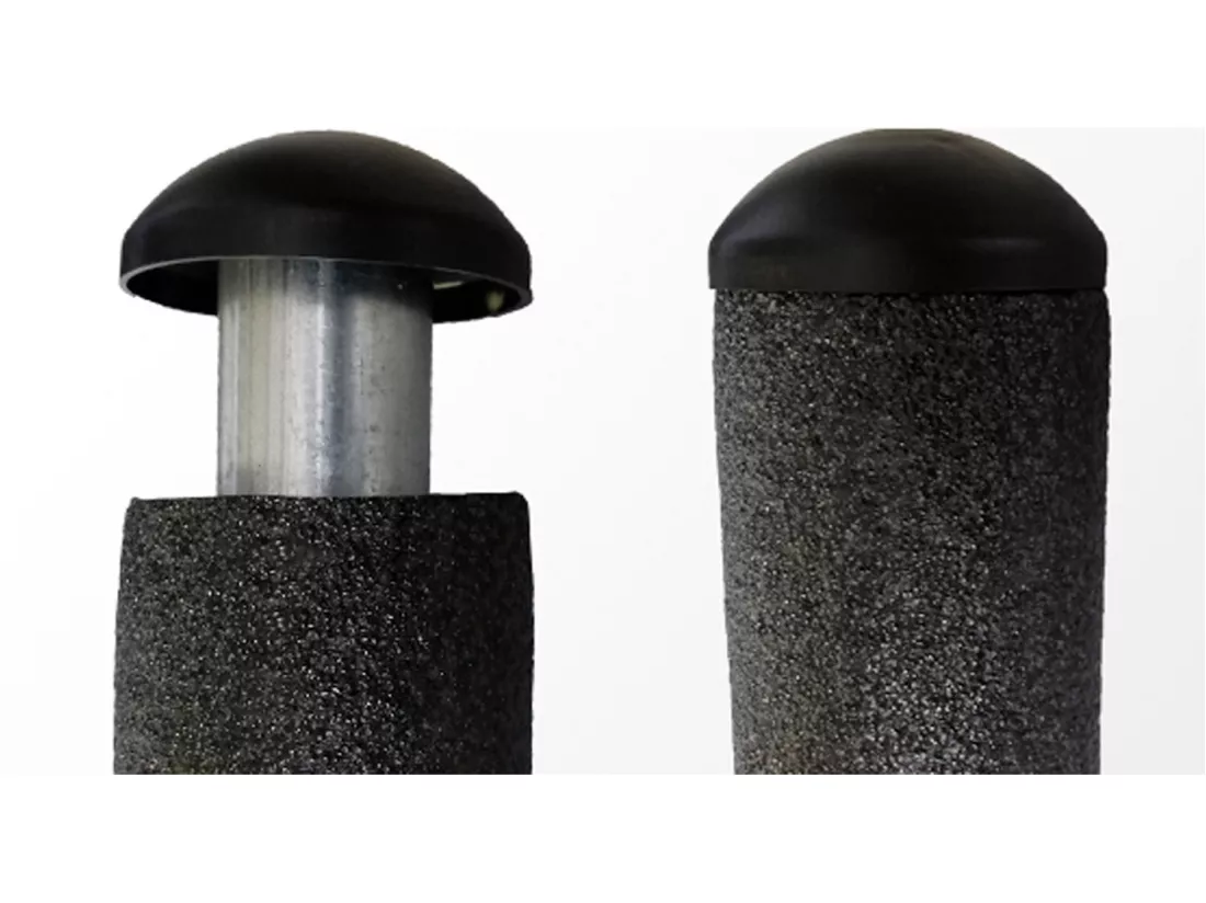 Lot de 8 capuchons de poteaux noir 25mm pour trampoline