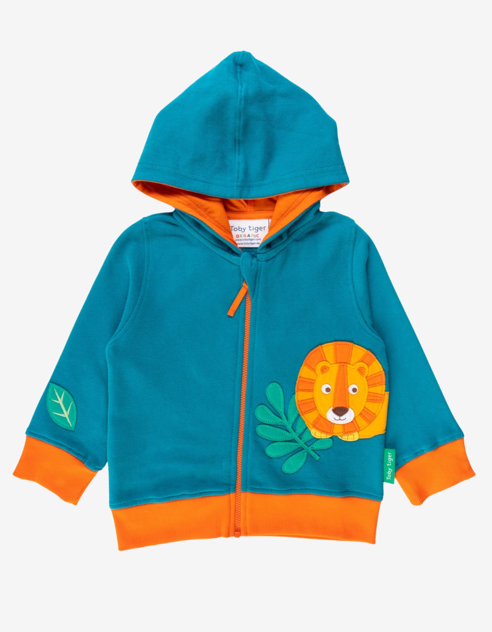 Toby Tiger Hoodie mit Löwe Applikation