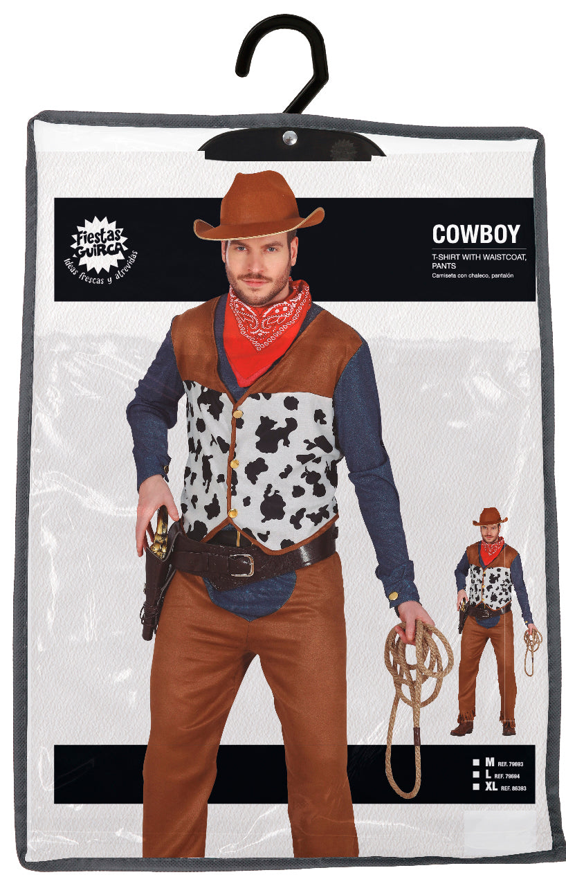 Cowboy Kostuum Heren Bruin