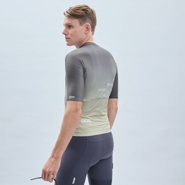 Maillot vélo POC M'S PRISTINE PRINT JERSEY GRADIENT PREHNITE GREEN