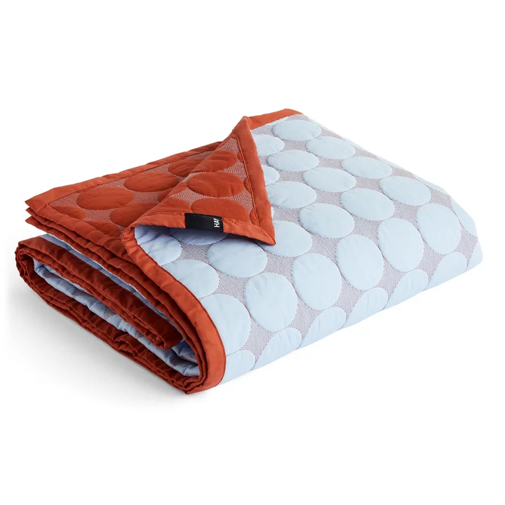 HAY - Mega Dot Tagesdecke, 235 x 245 cm, hellblau