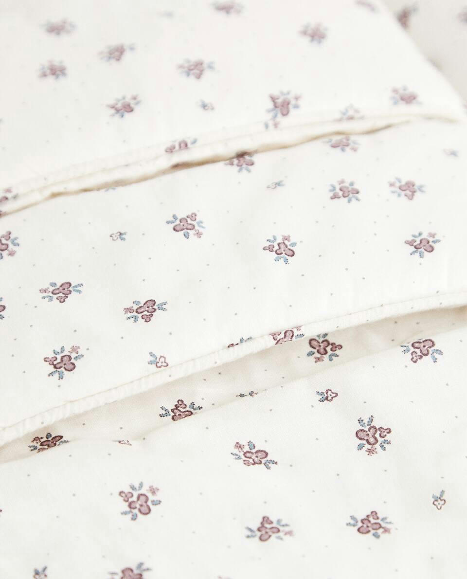 ORGANIZADOR INFANTIL DE ALGODÃO COM ESTAMPA FLORAL
