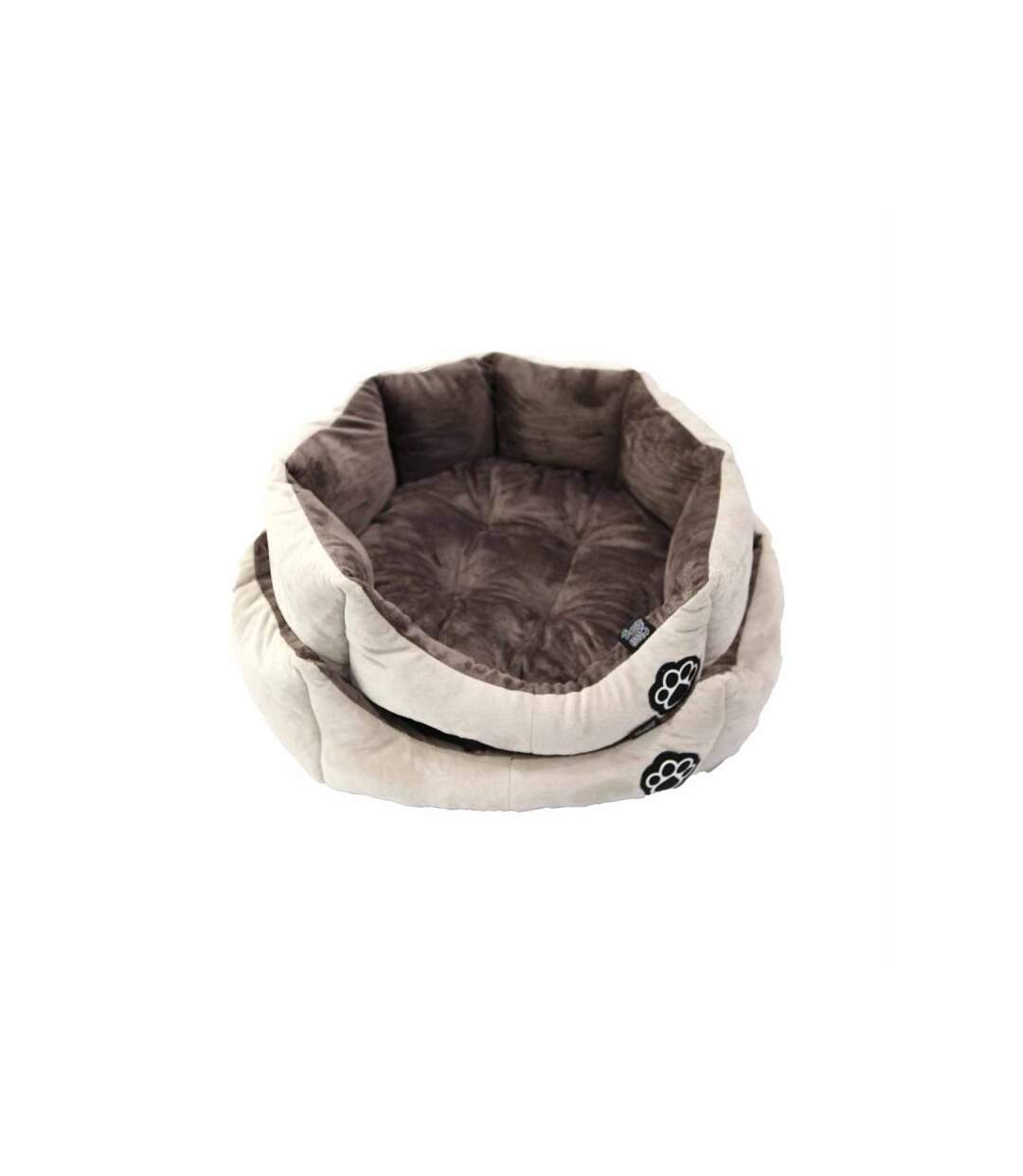 Paris Prix - Lot De 2 Coussins Chien & Chat patchy 60cm Noisette