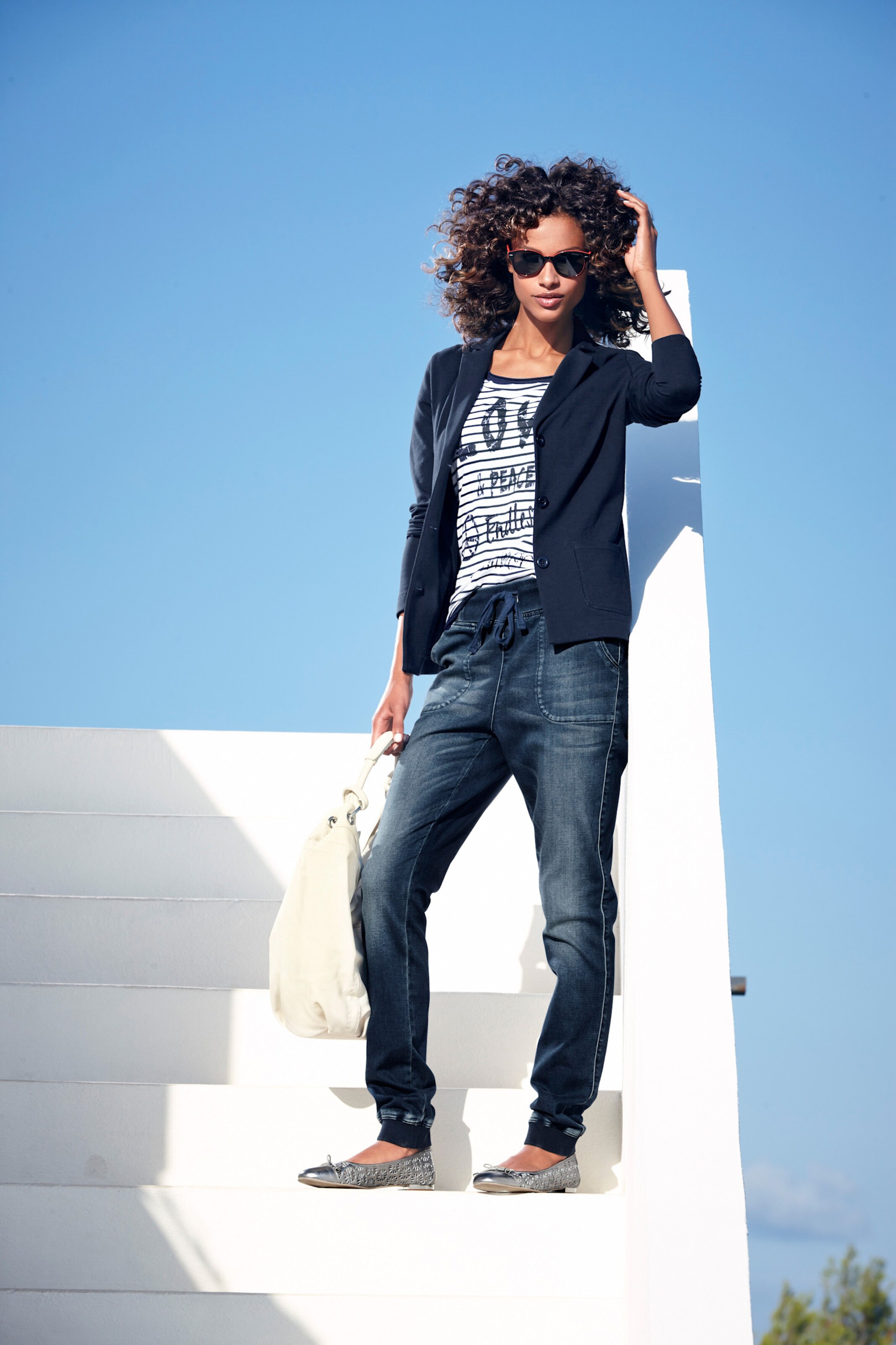 heine Jersey-Blazer in blau