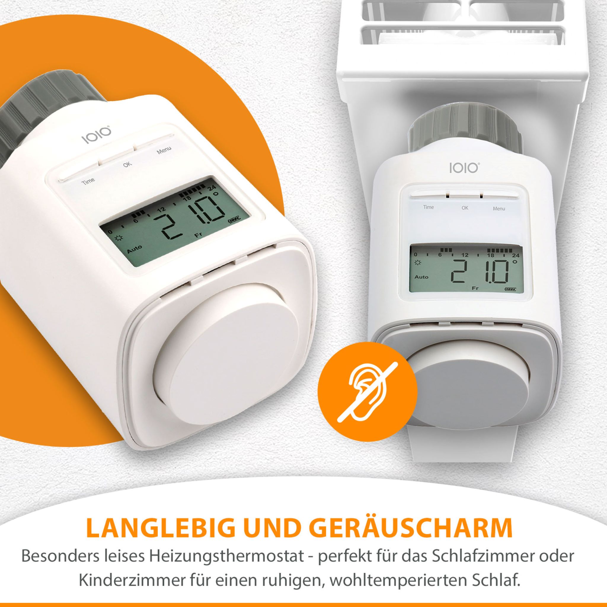 IOIO HT 2000 Elektronischer Heizkörperthermostat Thermostat spart bis 30% Heizkosten