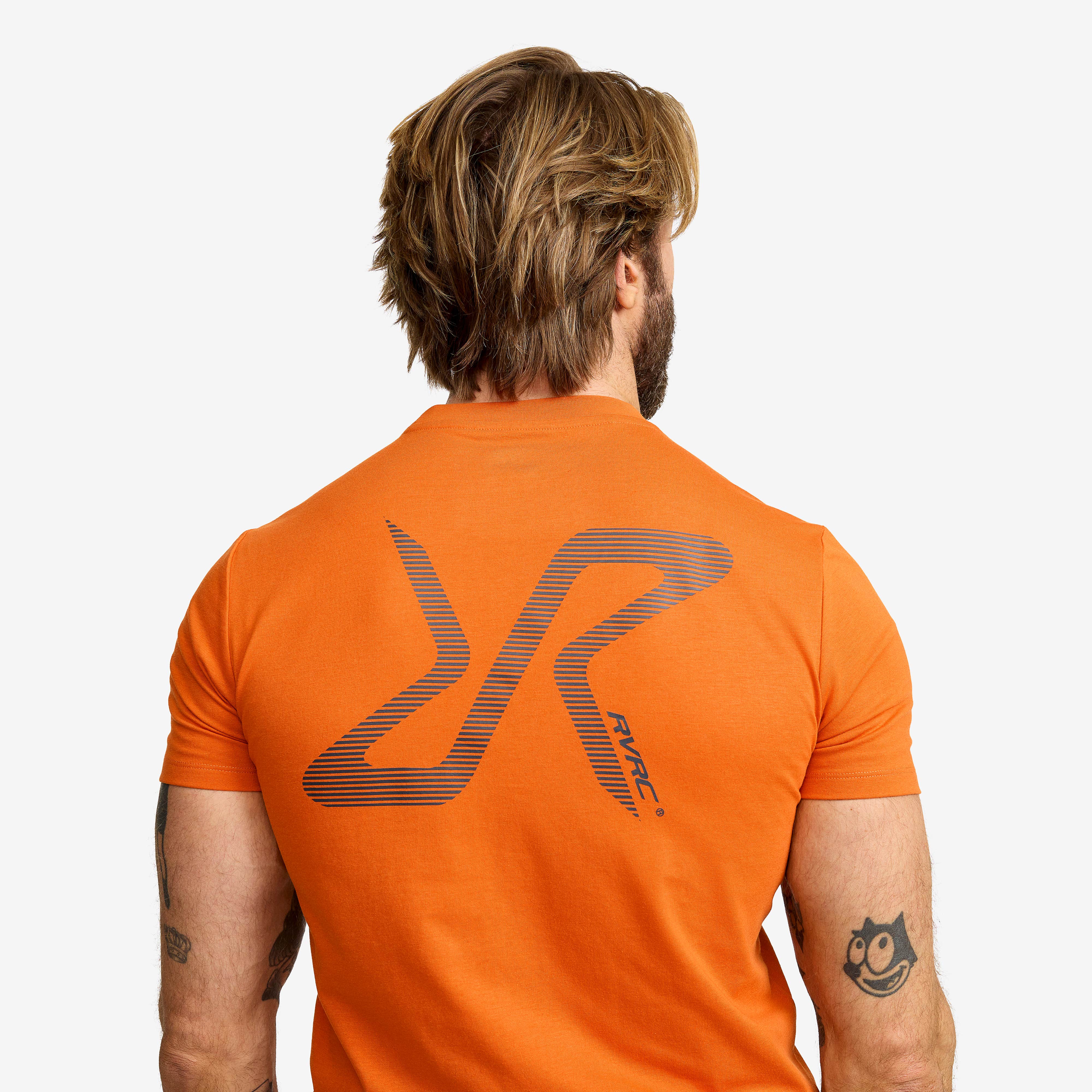Easy Graphic Logo T-shirt Slim Fit Herre Hawaiian Sunset