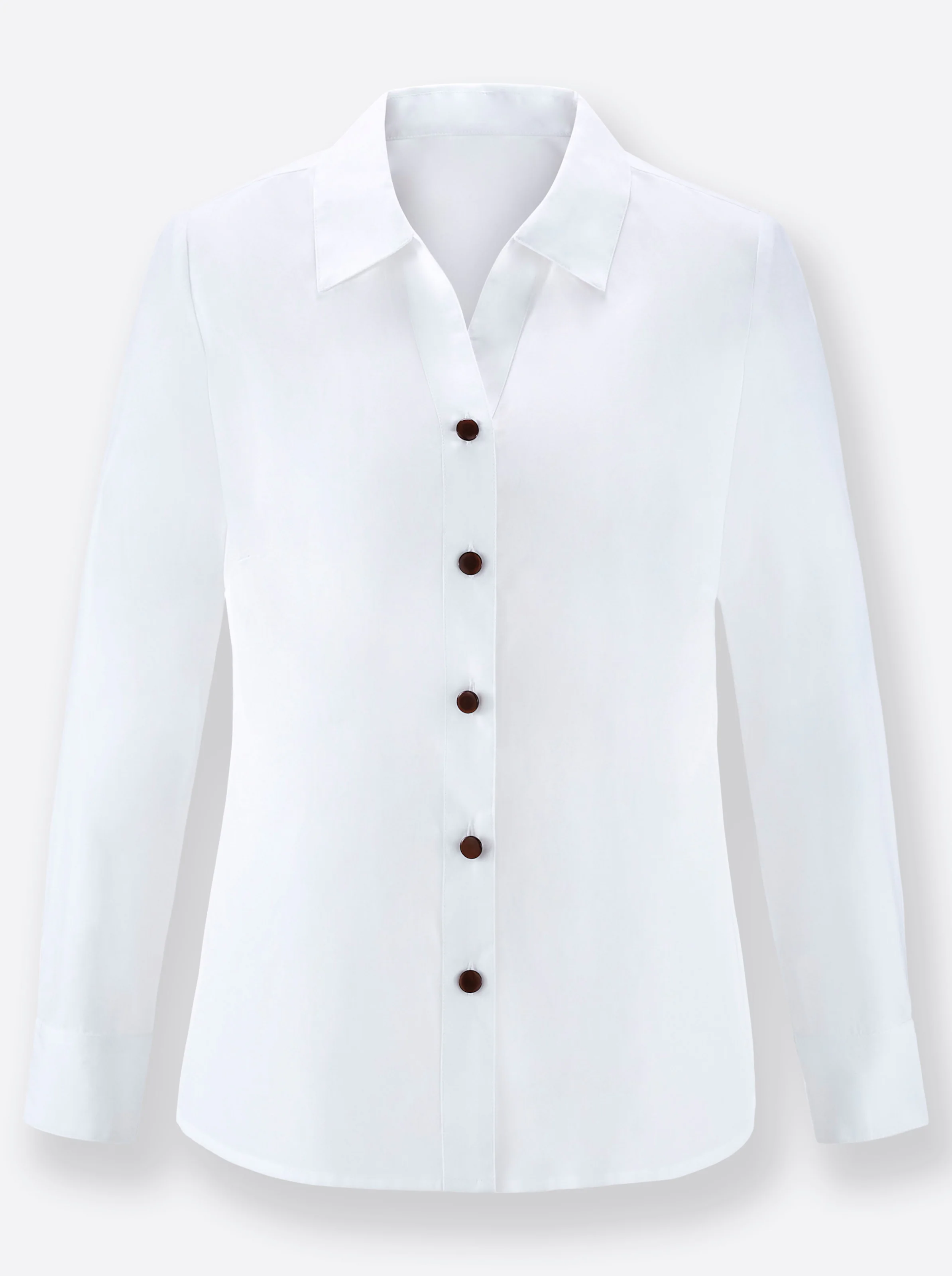 Klassische Bluse in weiß