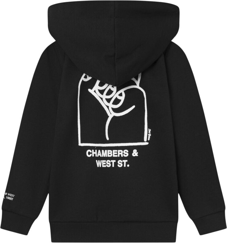 Les Deux Washington Hoodie Kids Black/light ivory