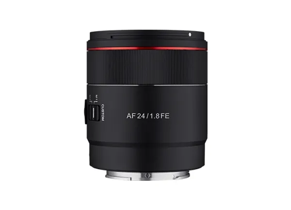 Samyang AF - Vidvinkel objektiv - 24 mm - f/1.8 FE - Sony E-mount - for Sony Cinema Line; a VLOGCAM; a1; a1 II; a6700; a7 IV; a7C; a7C II; a7CR; a7R V; a9 III