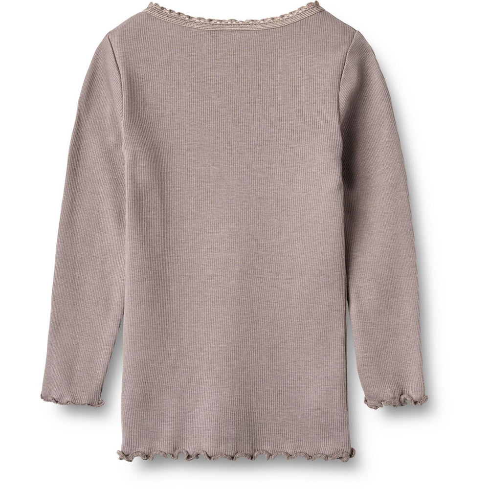 Køb Wheat Dusty Purple Rib Bluse Reese