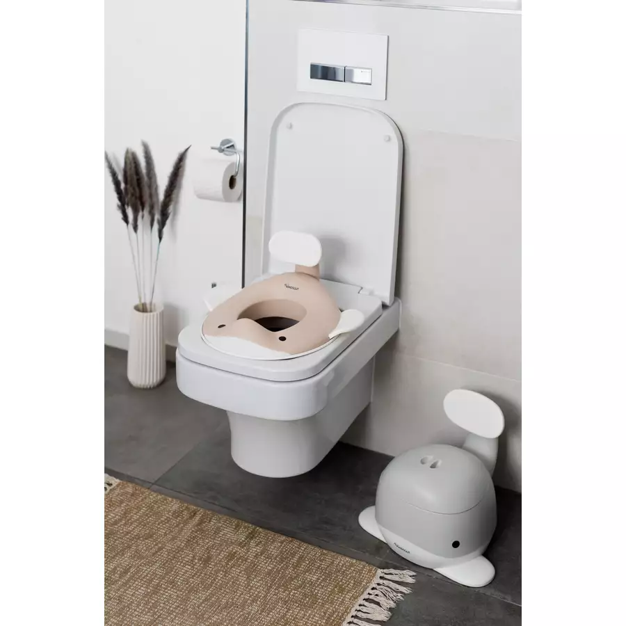 KINDSGUT Toilettenaufsatz Wal sand