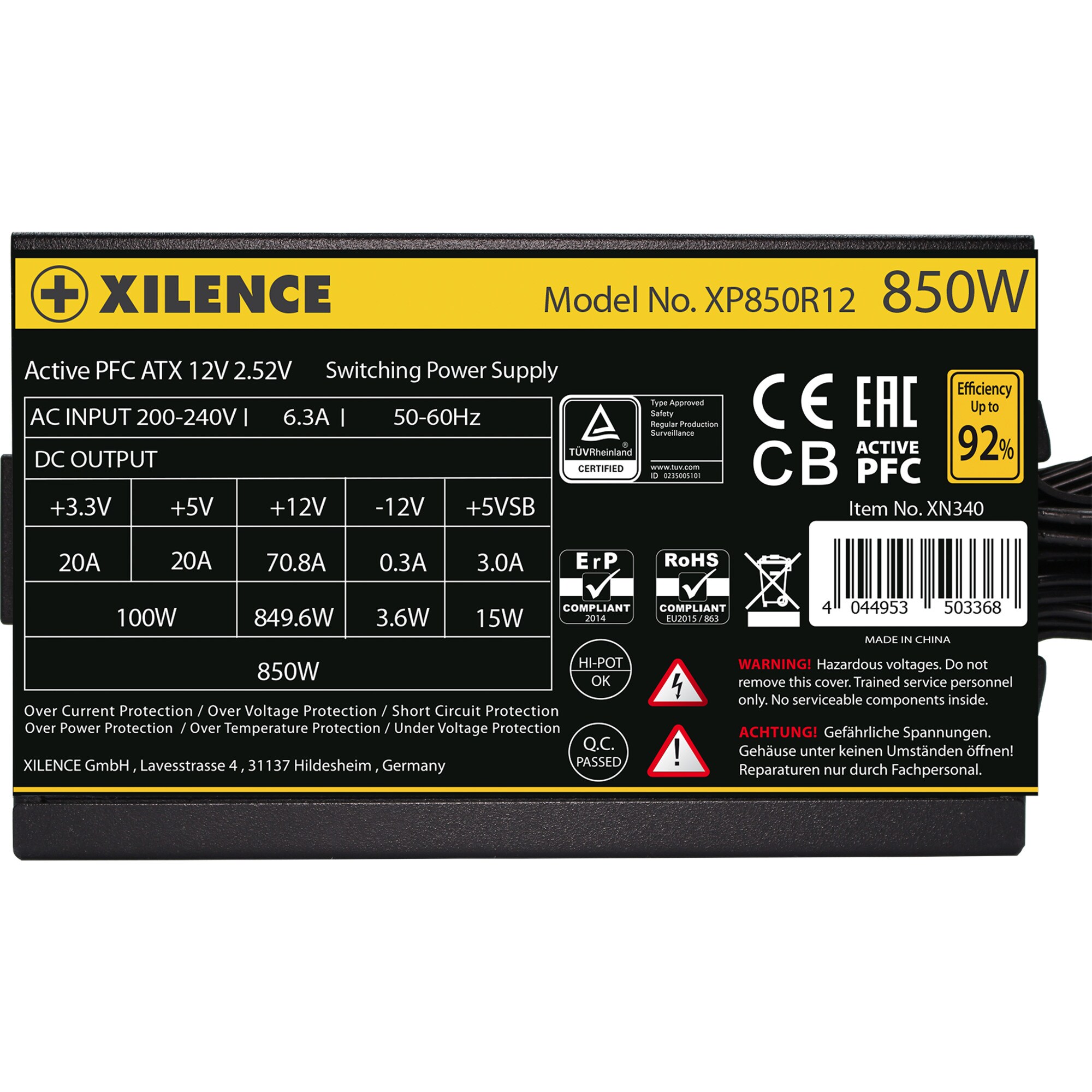 Xilence PC-Netzteil Gaming Gold 850W