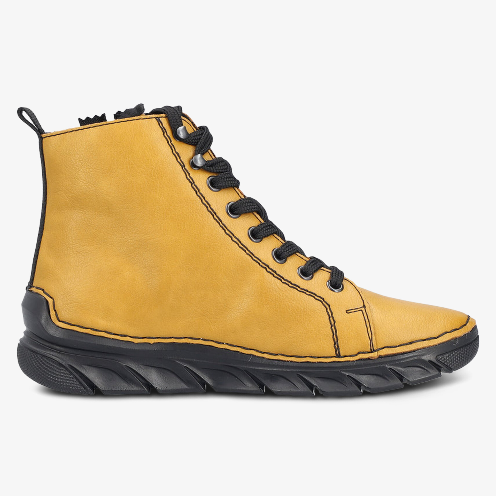 rieker Damen Schnürstiefeletten gelb