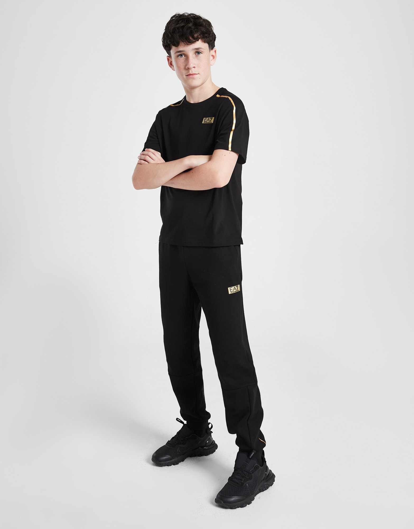 Emporio Armani EA7 T-shirt Premium Glod Logo Junior