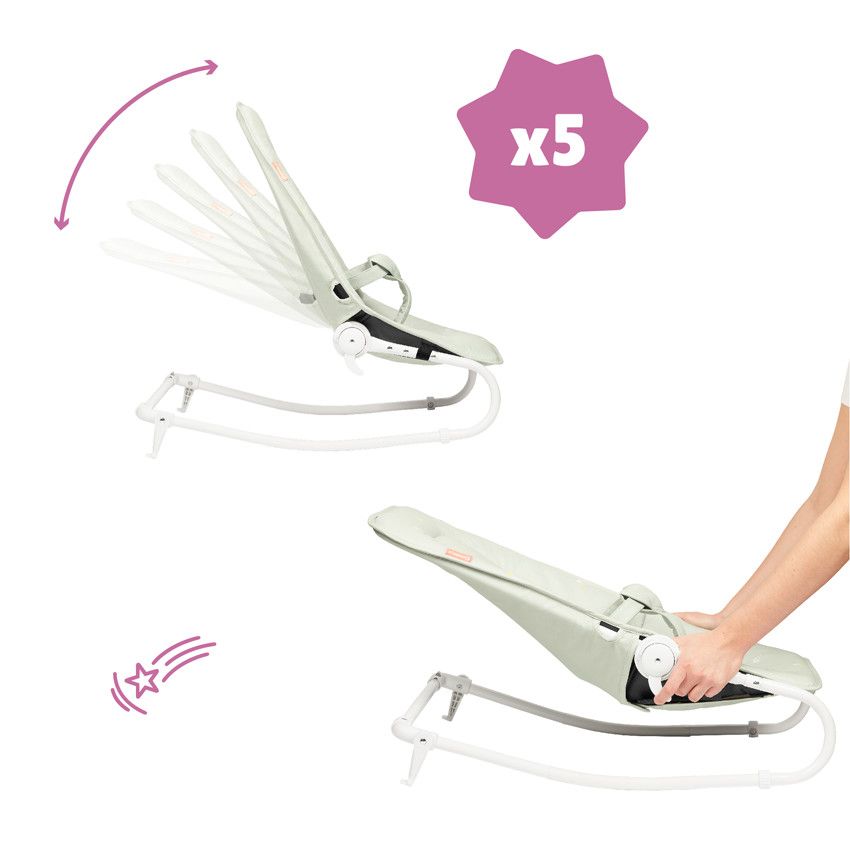 Transat pliable Lichen - Ecru