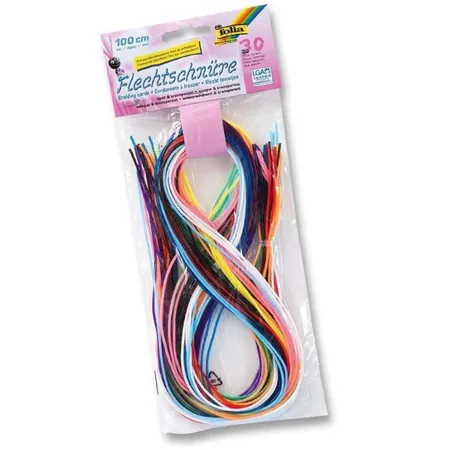 Folia Scoubidou Flechtbänder 1m, 30 Stück
