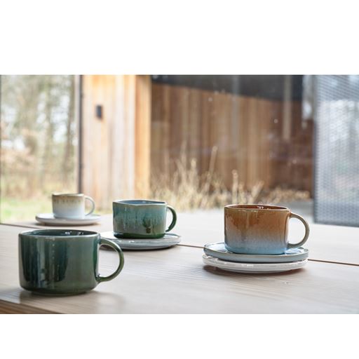 Villa Collection Styles 2-pak Krus, Blue/Amber, 16 cl