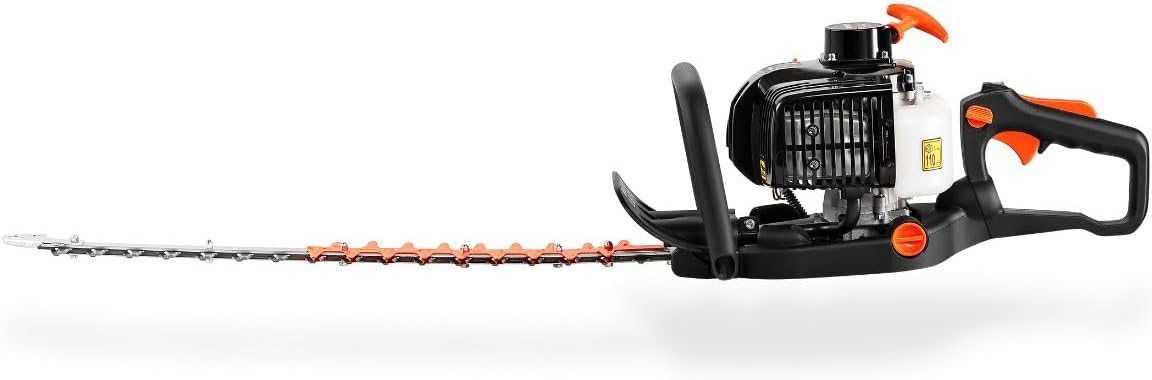 Fuxtec Benzin-Heckenschere FX-MH123ECO, Heckenschneider mit langlebigen Profi-Klingen aus gehärtetem Stahl, 560 mm Schnittlänge, Fliehkraftkupplung, ergonomischer Griff, starker 2-Takt-Motor