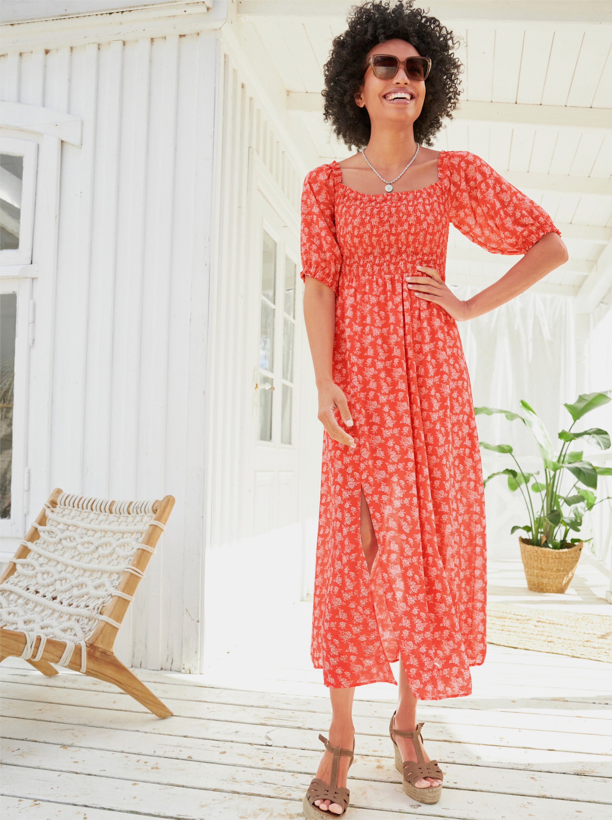Druck-Kleid