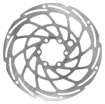 Disque de frein vtt 6 trous Newton brakco 160mm argent pour vae - e-bike avec renfort supplementaire de 2mm