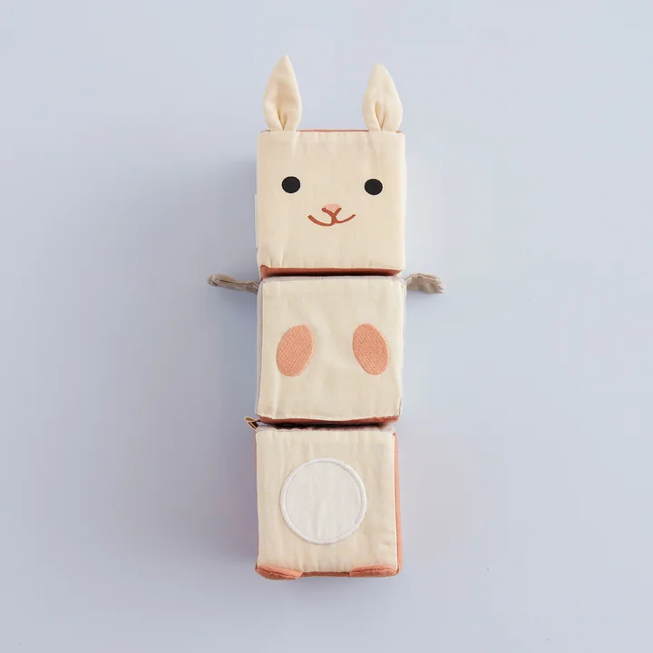 Kids Concept - Edvin Stoffwürfel, bunt (3er-Set)