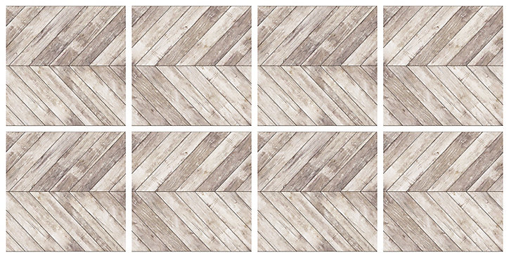 Lot 8 carreaux adhésifs décoratifs Vinyl Way Florence Dada Art effet Imitation parquet bois L.20 x L.20 cm x ep.1,3 mm