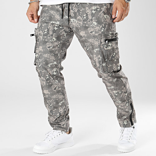 Pantalon Cargo Beige Foncé Camouflage