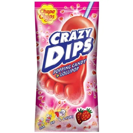 Chupa Chups Crazy Dips Erdbeere, 14g, 1 Stück
